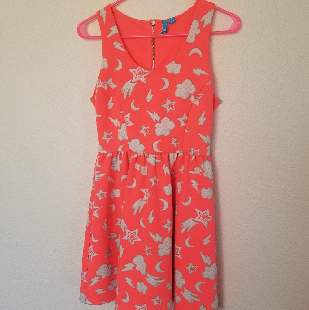 Neon Coral Dress